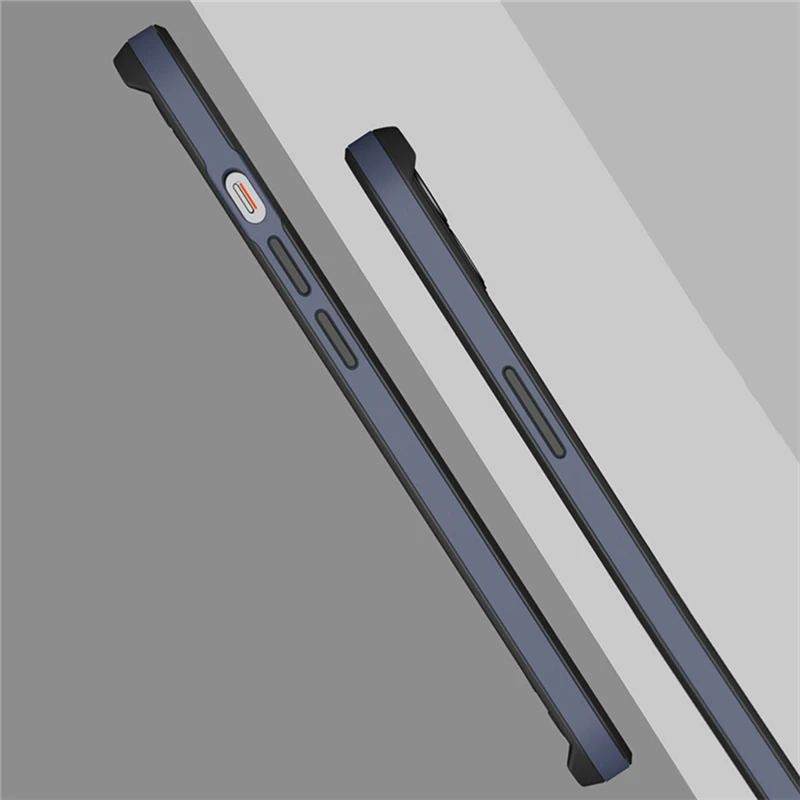 Soft Slim Bumper For iphone 13Pro Max 12 Mini Flexible Anti-Knock Non-Slip Silicone Frame Case Accessories Navy Blue Black