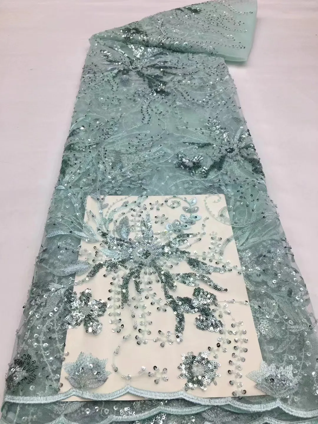 Роскошные бусины кружево ткань ручной работы французское свадебное платье