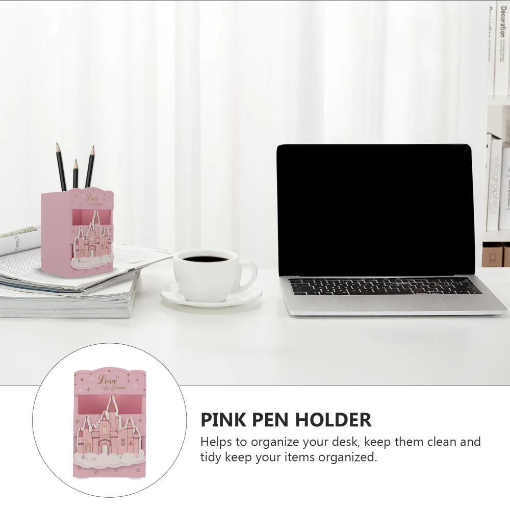 

1Pc Lovely Pen Holder Pencil Container Desktop Stationery Organizer for Kid