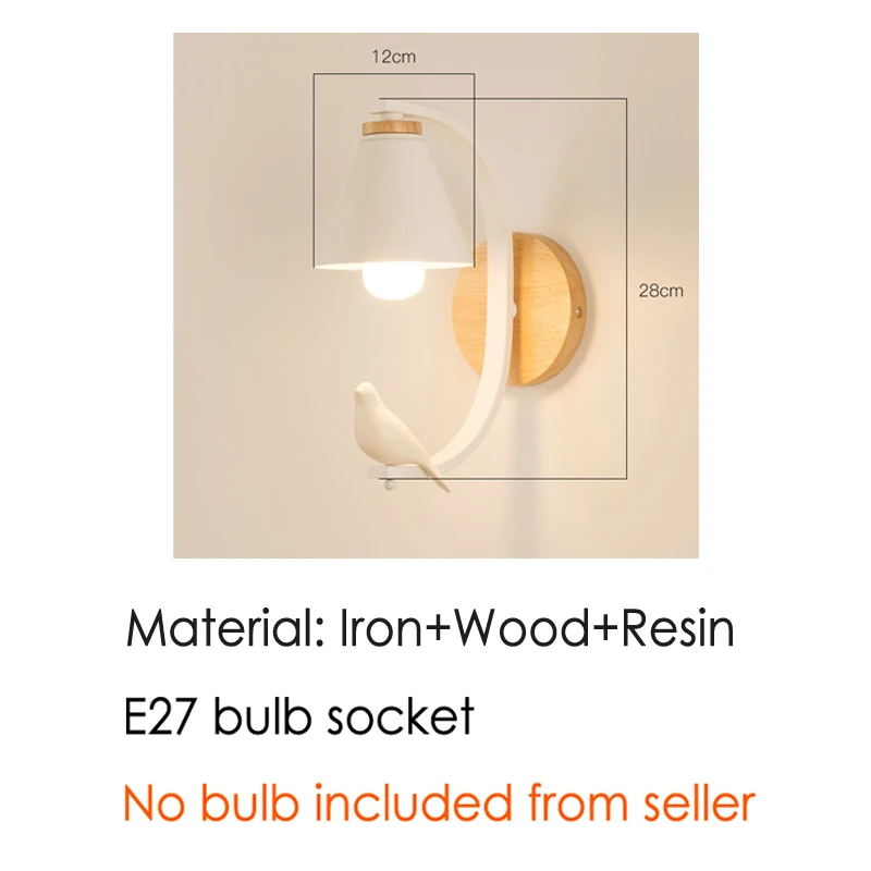 Настенная лампа в скандинавском стиле для спальни гостиной детской комнаты