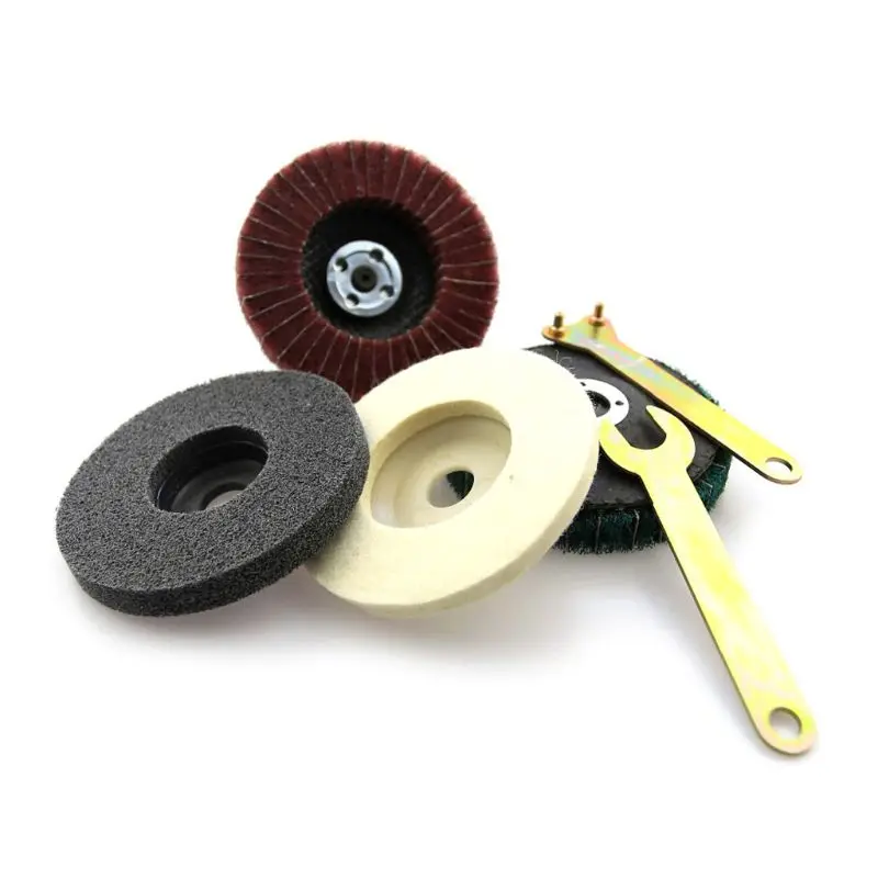 

Stainless Steel Aluminium Grinding Polishing Kit fit for Drill DIY Angle Grinder Bulgarian Flap Disc