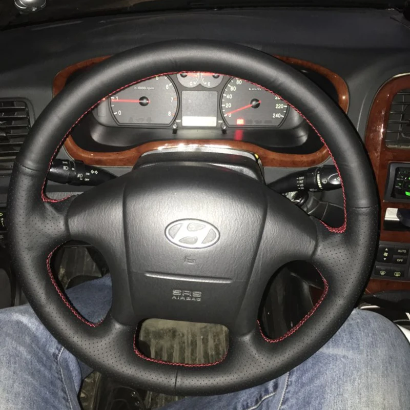Оплетка на руль для Hyundai Sonata 1999 2000 2001 2002 2003 2004 2005|Чехлы руль| |