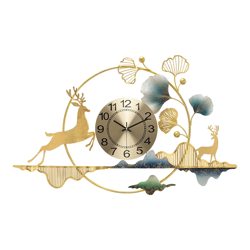 

Large Wall Clock Modern Design Metal Silent Watches Home Decor Gold Luxury Wall Clocks Creative Living Room Decoration Zegar
