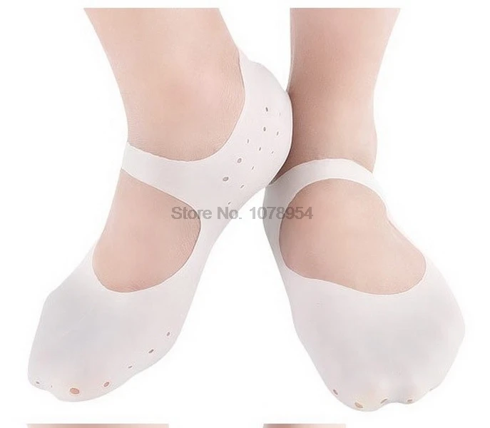 Dhl 50 пар силиконовых носков увлажняющие антитрескающиеся ботинки поддержка