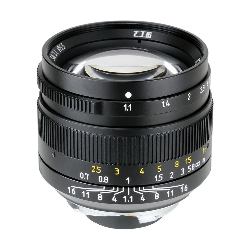 7artisans 50 мм f1.1 Большая диафрагма Paraxial ручной объектив для Leica M Mount M3 M4 M6 M7 M8 M9 M240 M10