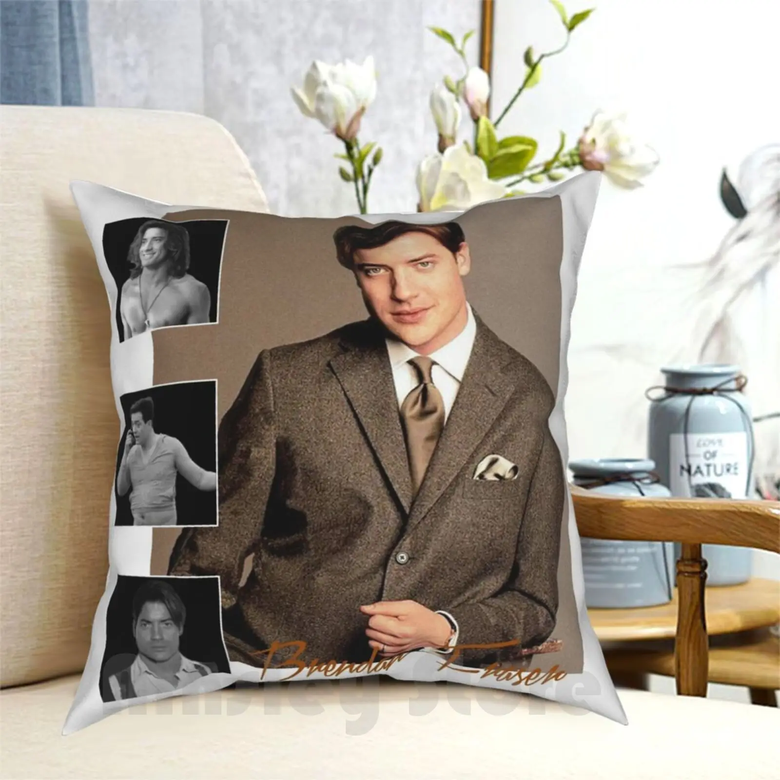 

Brendan Фрейзер: Adventurer , Pioneer And Dreamboat, подушка с рисунком, мягкая искусственная Обложка для дома, Brendan Фрейзер, Brendan