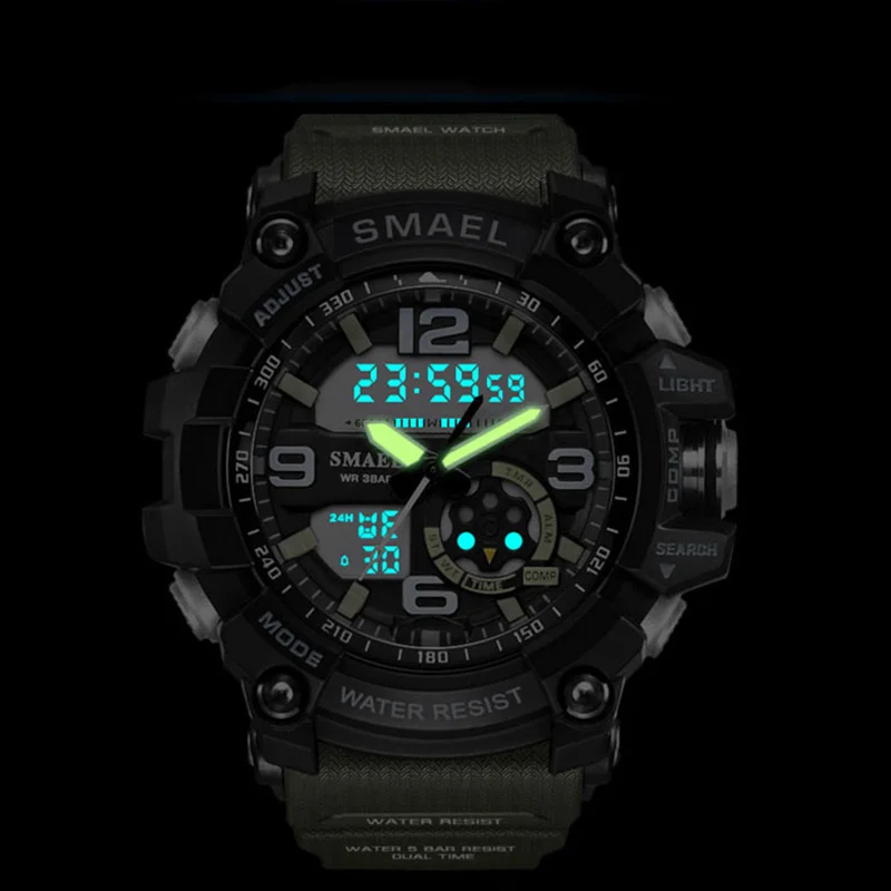 

SMAEL Fashion S Shock Sport Watch Men Big Watches 1617 Led Display Digital Quartz Wristwatches Relogios Masculino Reloj Hombre