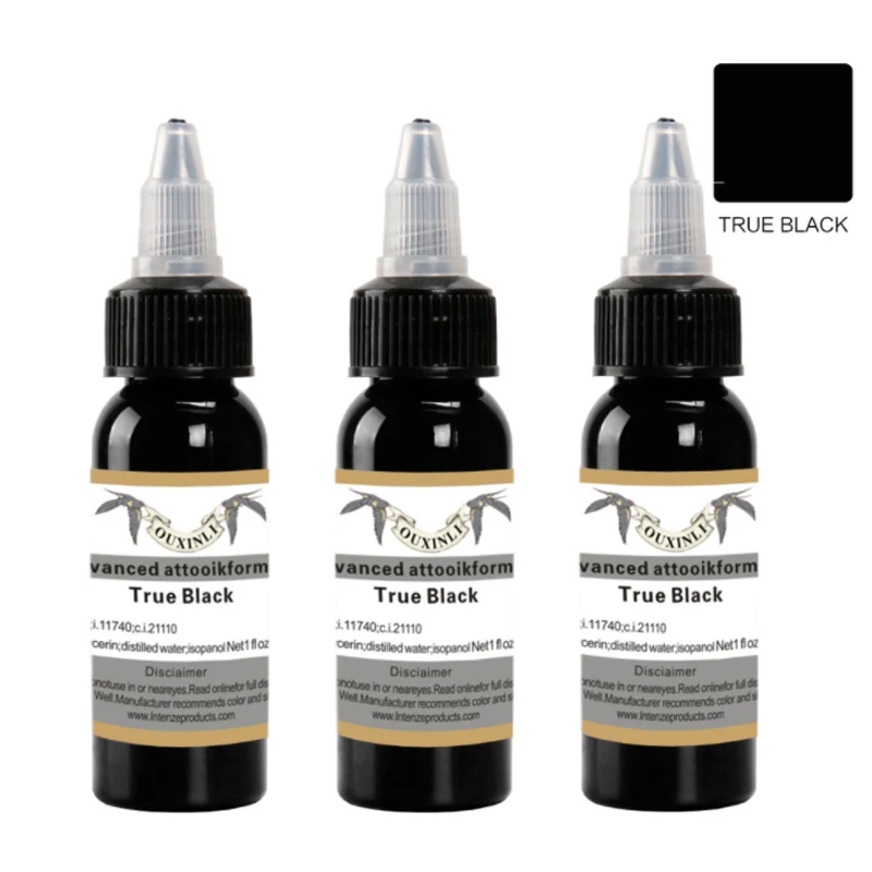 

Татуировки пигментные чернила абсолютно черный 30 мл/бутылка татуировки для тела Красота