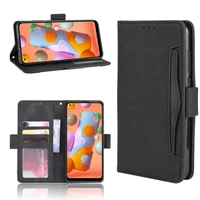 leather phone case for samsung a21 a21 usa version a11 euro a11 usaback cover flip card wallet with stand retro coque