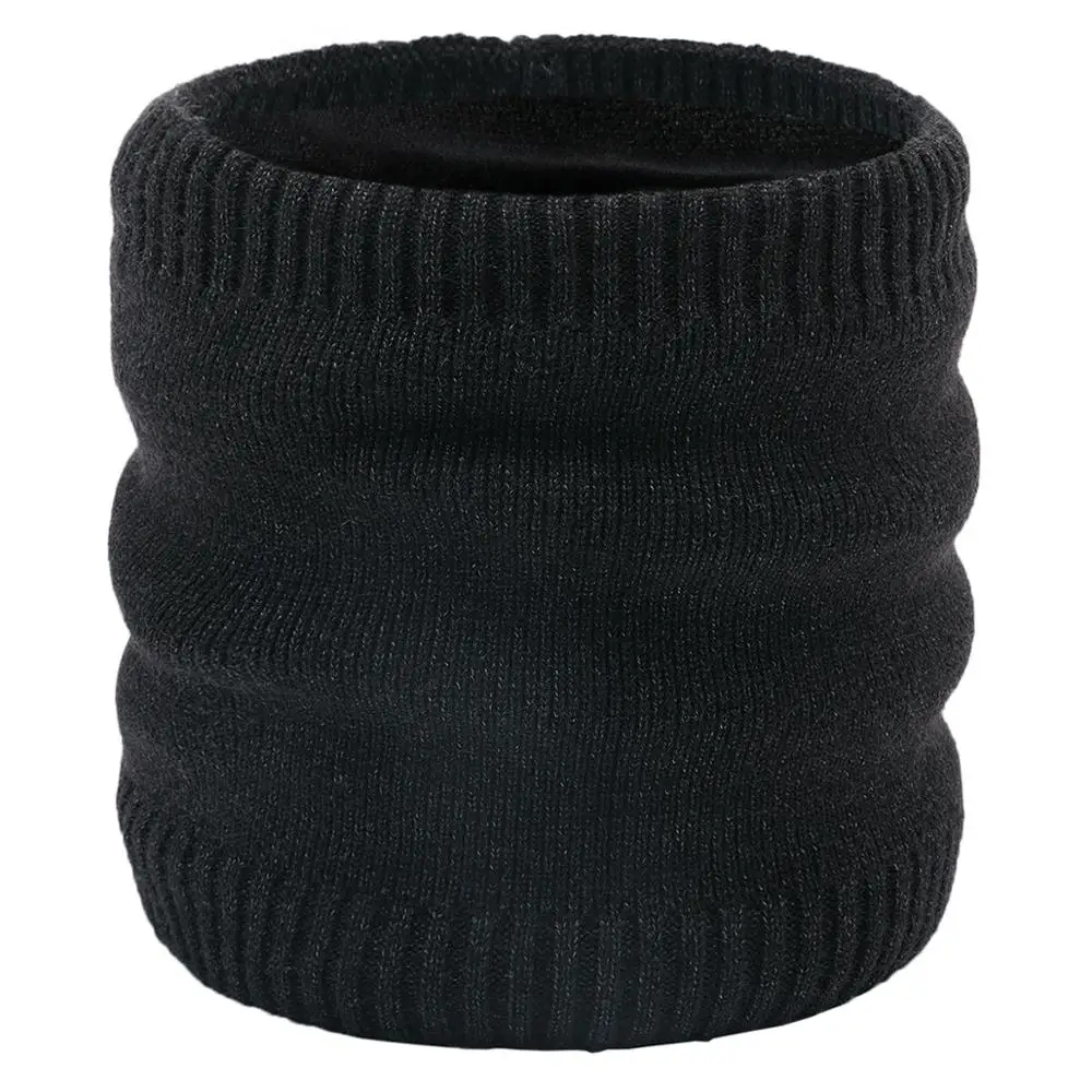 Теплый плюшевый шарф для женщин и мужчин вязаный шерстяной с воротником