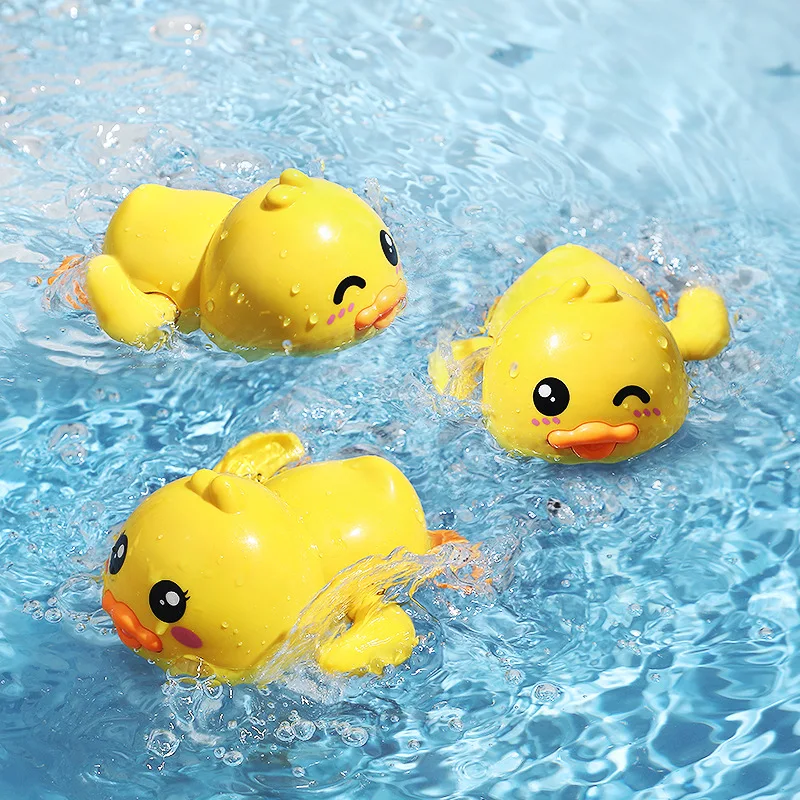 

Игрушки Yanuo, Детские Игрушки для ванны, Детская игра в воду, желтая утка, Детская желтая утка, цепочка для купания, игрушки