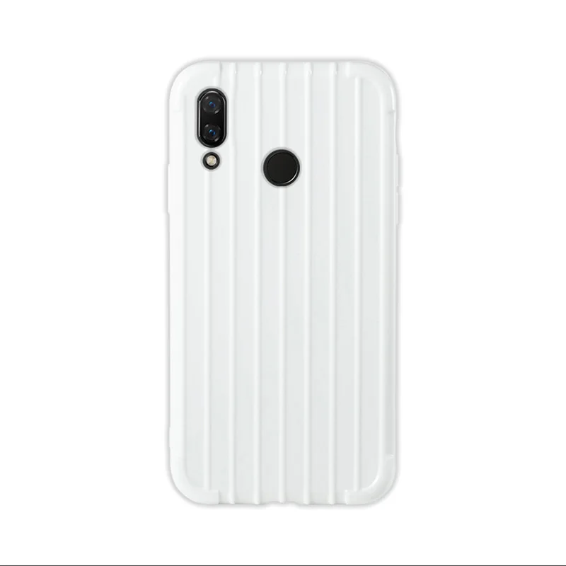 white Роскошный чехол для huawei honor 8X, Модный милый чехол для телефона, силиконовый чехол для huawei honor 8x, fundas Coque - Цвет: white