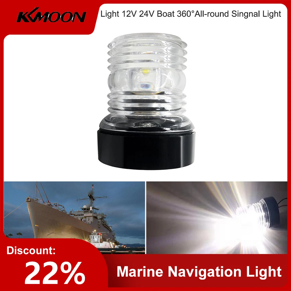 

LED Marine Navigation Light 12V 24V Boat All-round light Marine Boat Singnal Light, Perfect for Pontoon Power Boat and Skiff