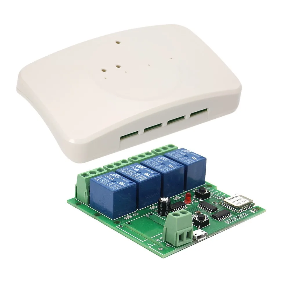 4CH DC5V WiFi релейный модуль умный дом мобильное приложение переключатель