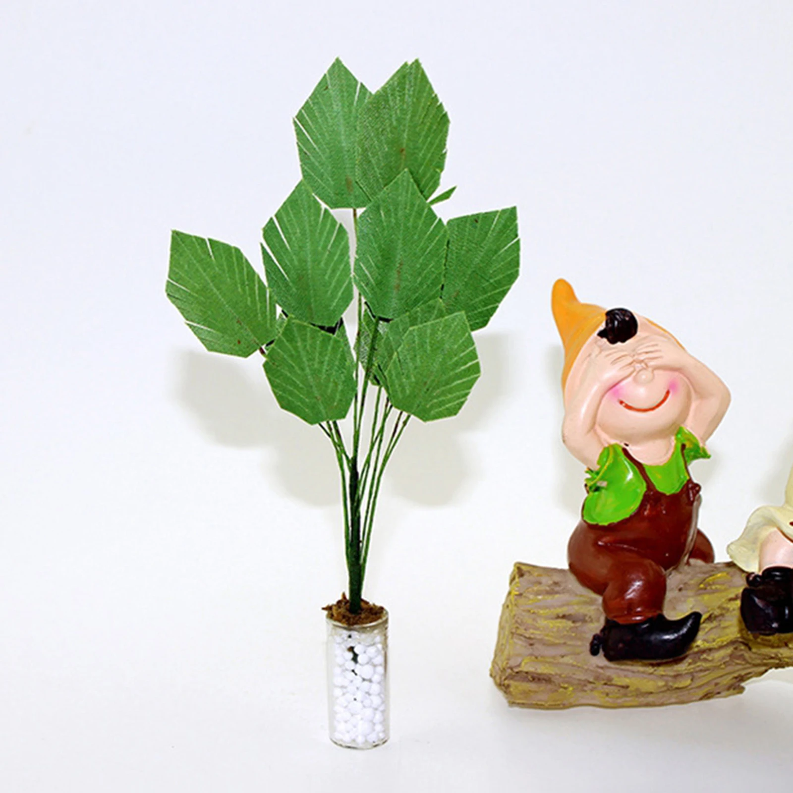 

Scale Dollhouse Miniatures Green Plant Potted in Pot Plant Tree Model Fairy Garden Ornament