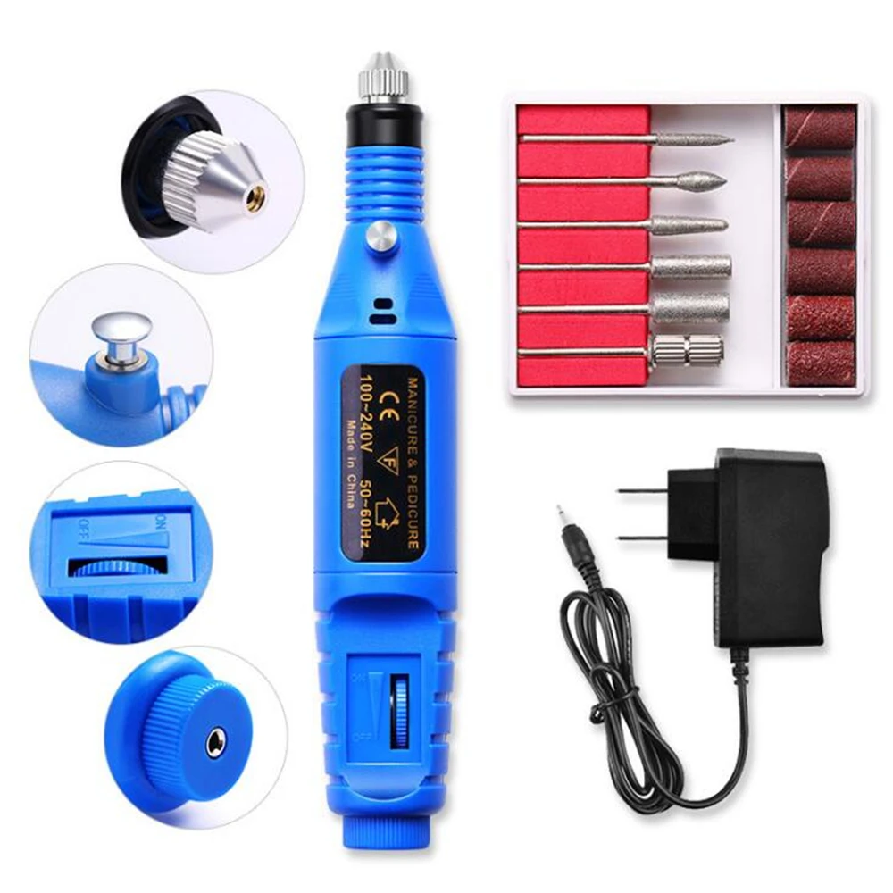 

Professional Electric Nail Drill Machine Manicure Machine Pedicure Drill Set Nail File Grinder Polisher Nail Art Equipment Tools
