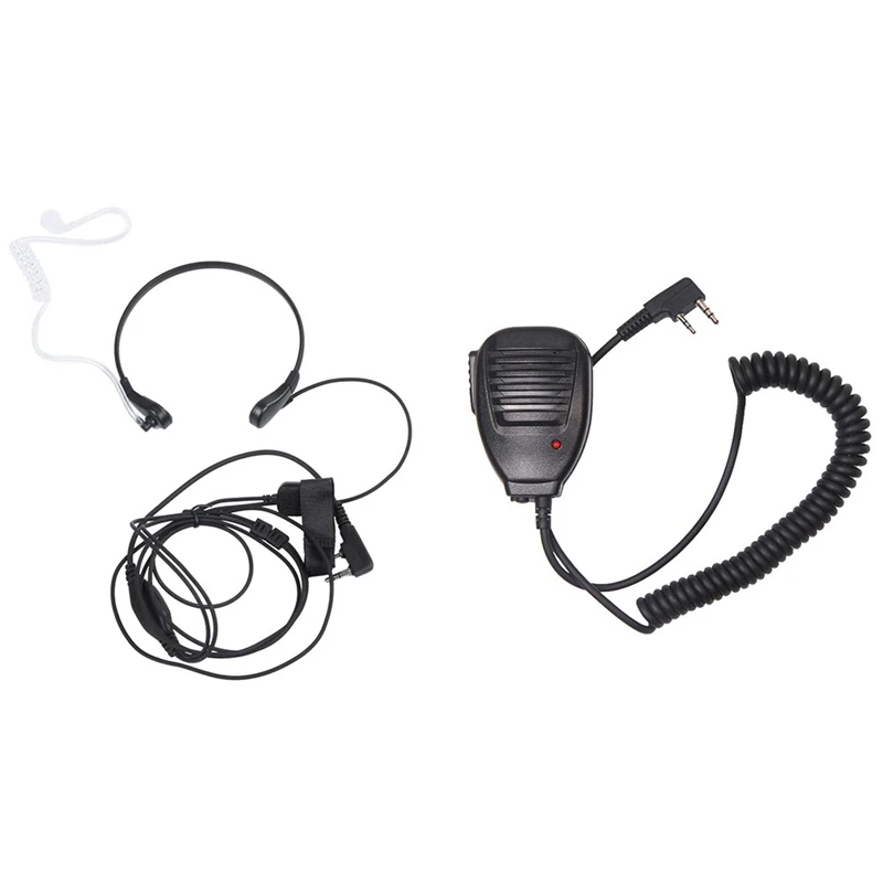 

1 шт. гарнитура PTT с горловиной для Kenwood BAOFENG UV-5R & 1 шт. радио Ручной микрофон динамик микрофон