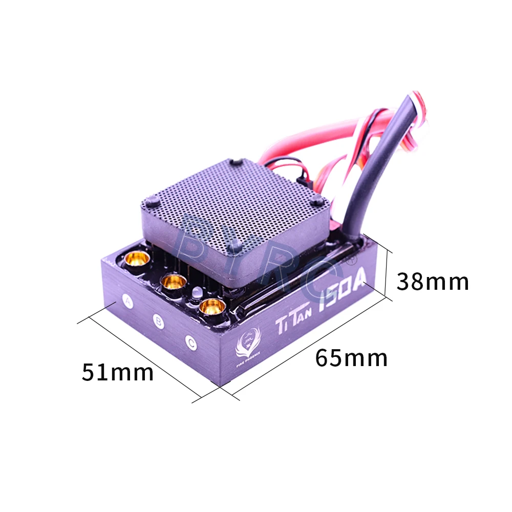 Огненный феникс титан 6 0 a водонепроницаемый сенсорный бесколлекторный ESC RC части