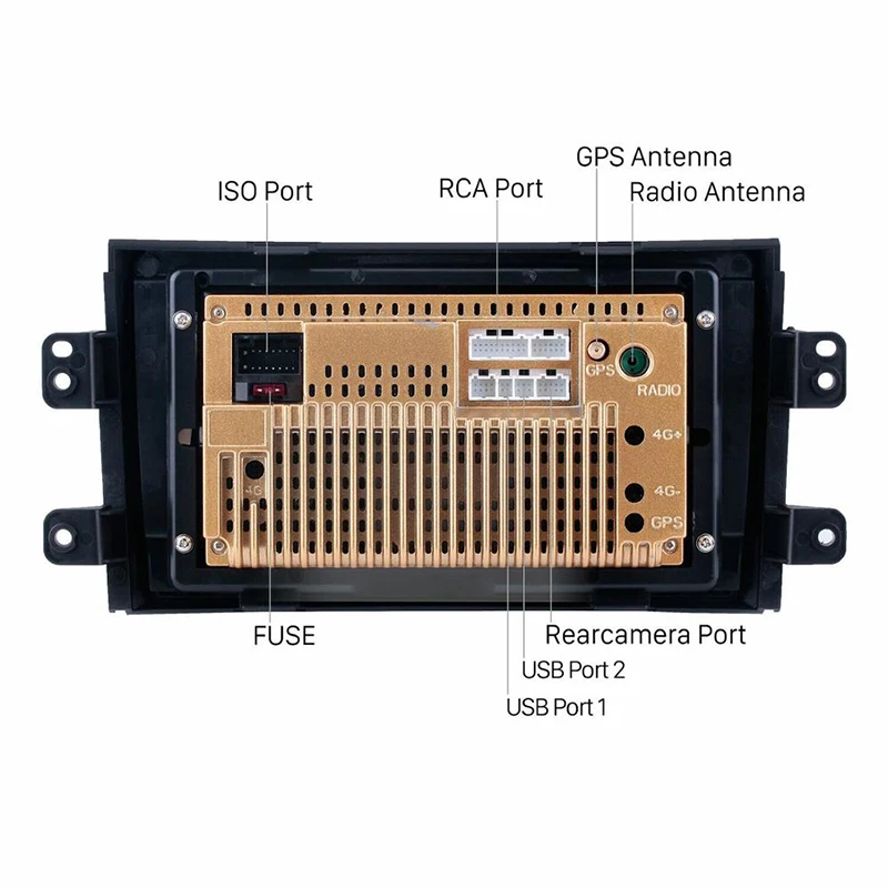 Автомагнитола 2 din Android 9 1 мультимедийный видеоплеер для Suzuki SX4 2006 2007 2008 -2011 2012