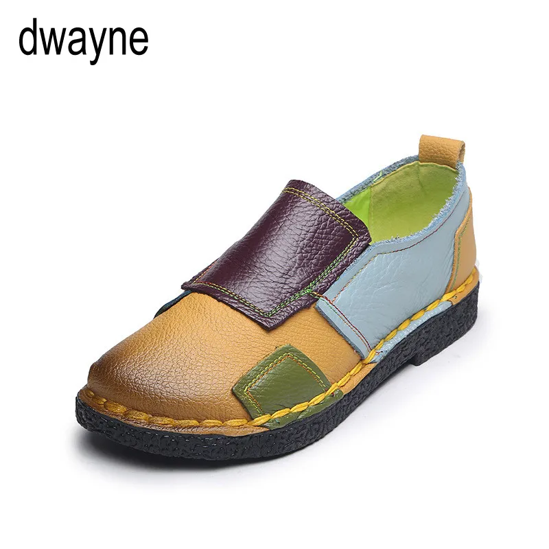 Туфли женские на плоской подошве натуральная кожа дышащие Мокасины модные