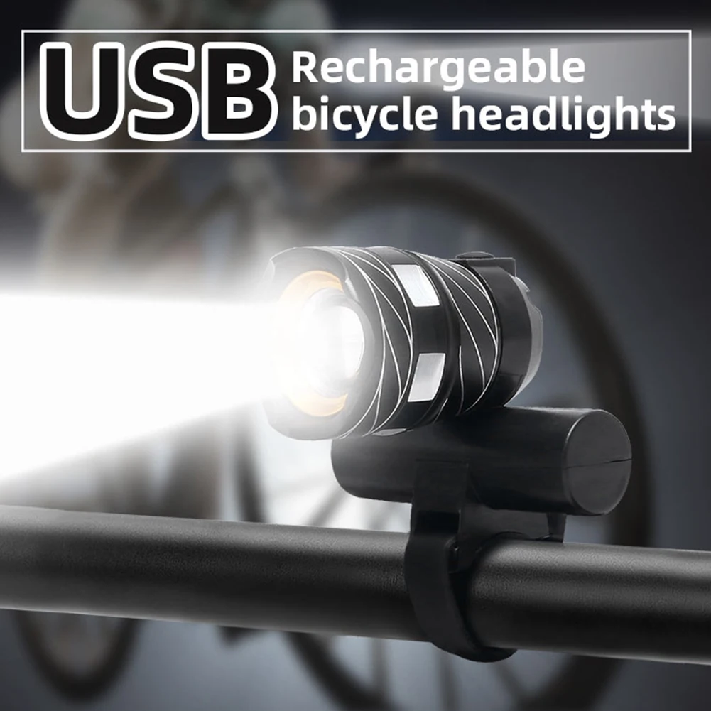 3 режима USB Перезаряжаемый велосипедный передний светильник низкое