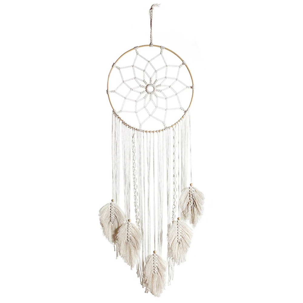 

1 Pcs Handmade Woven Macrame Wall Hanging Tapestries Wedding Wall Decor Backdrop For Living Room Household Decoration Supplies