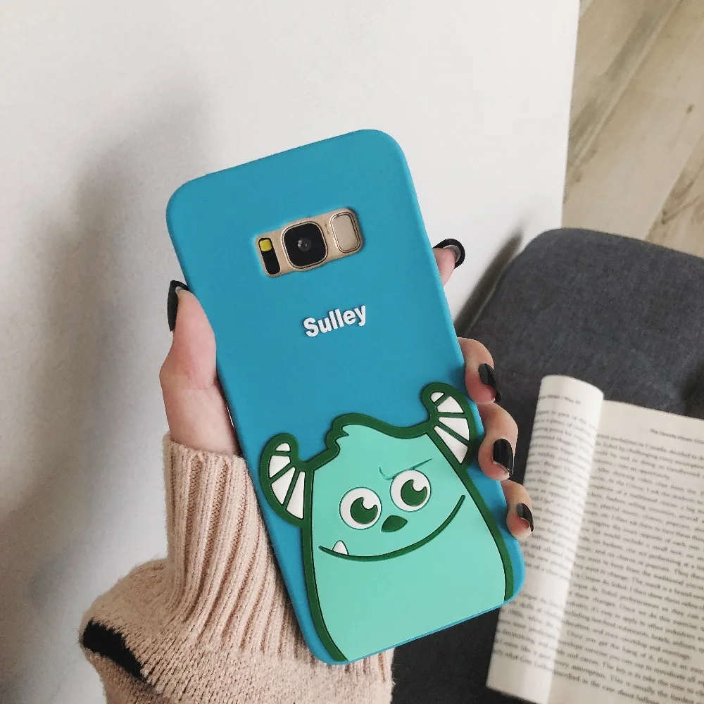 Для samsung galaxy S10 S9 Plus S8 S7 Edge Note 9 8 3D Салли Единорог медведь мультфильм силиконовый чехол для сотового телефона
