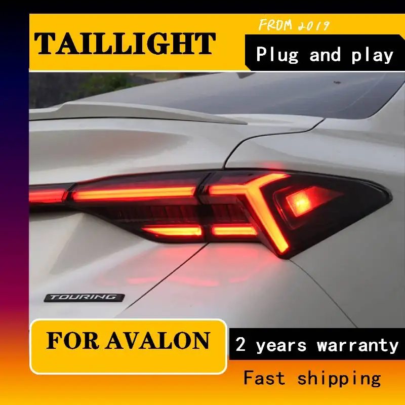 Car Styling For Toyota Avalon 2019 LED TAIL Lights LED Rear Lamp Dynamic Yellow Turn Signal Auto Accessories