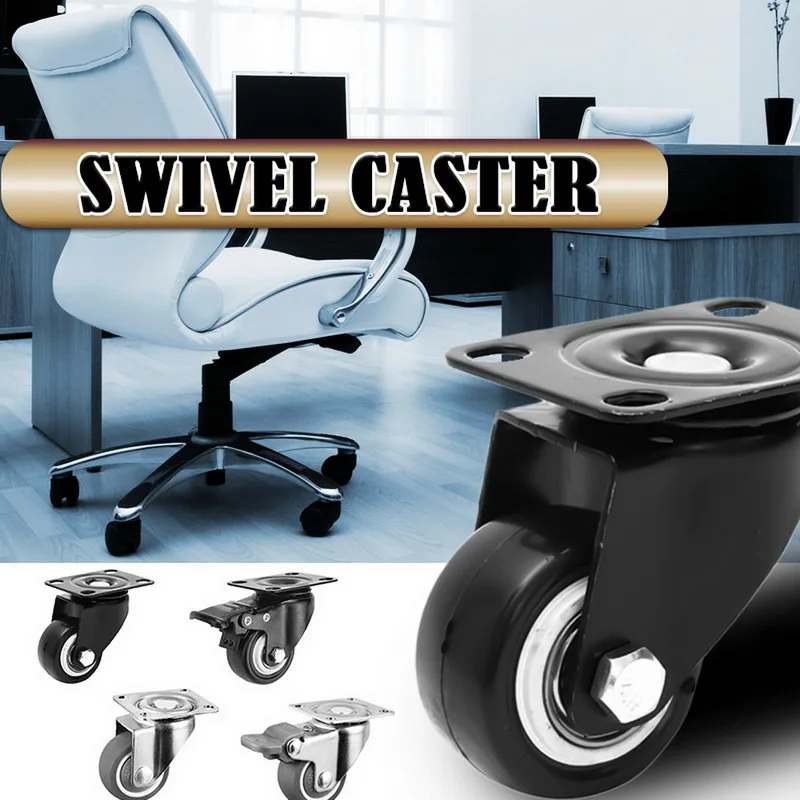 4 шт./компл. мебельные ролики колеса мягкий резиновый шарнирный ролик роликовые