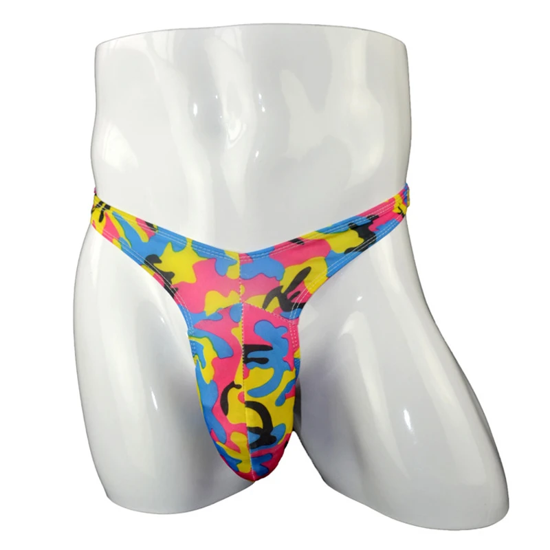 Трусы-стринги мужские с большим мешочком для пениса дышащие низкой посадкой |