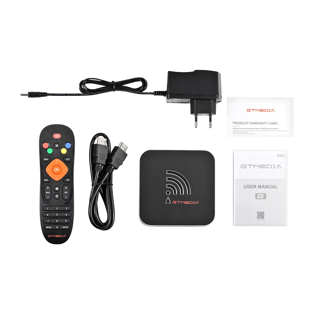 Смарт ТВ-приставка GTMEDIA G5 Android 9 0 2 4 ГГц Wi-Fi четырехъядерный 4K 1080P Full HD медиаплеер