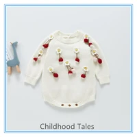 new baby spring and autumn clothes baby girls children cotton cute one piece romper sweater