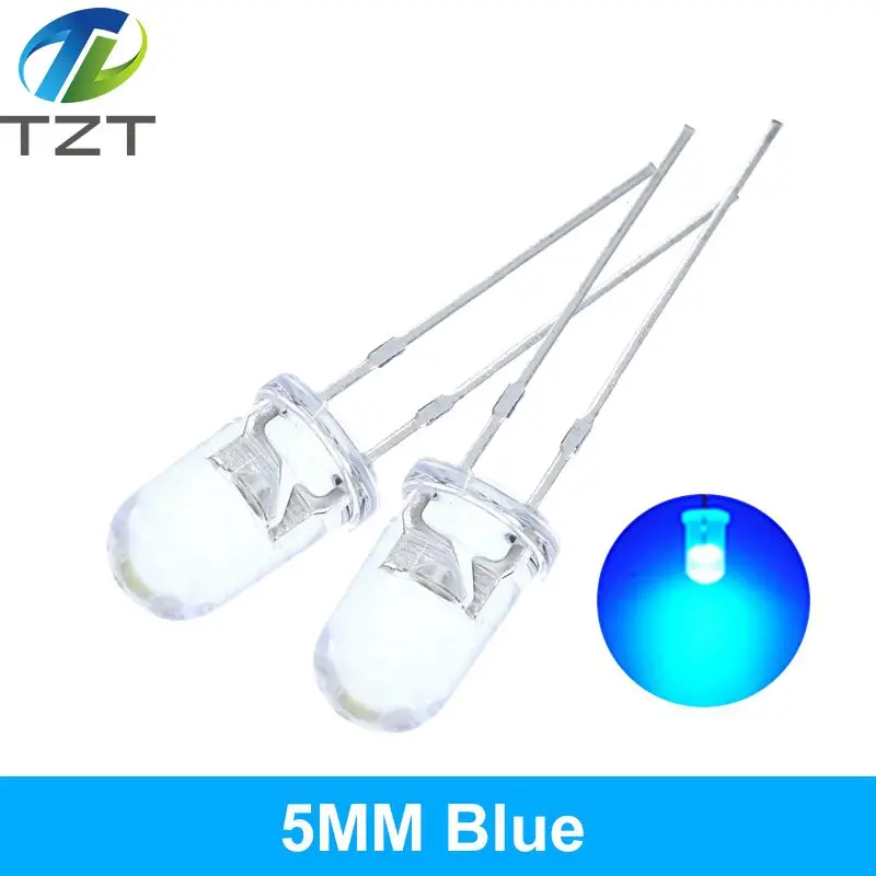 Высококачественные прозрачные круглые светодиодные лампы 5 мм супер яркие