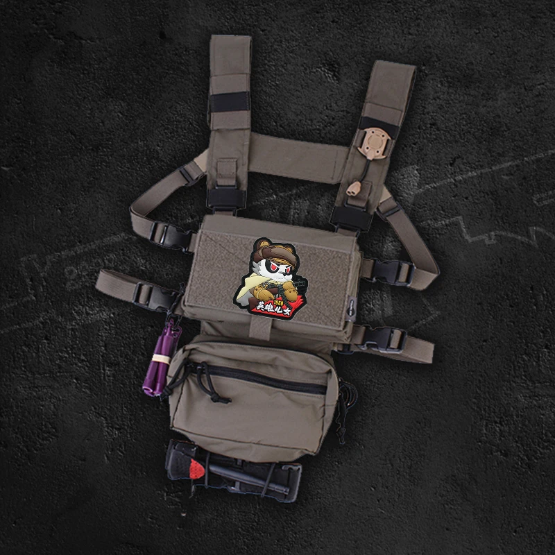 Военная Тактическая 3D нашивка из ПВХ с пандой героические сыны и дочки 1950 70