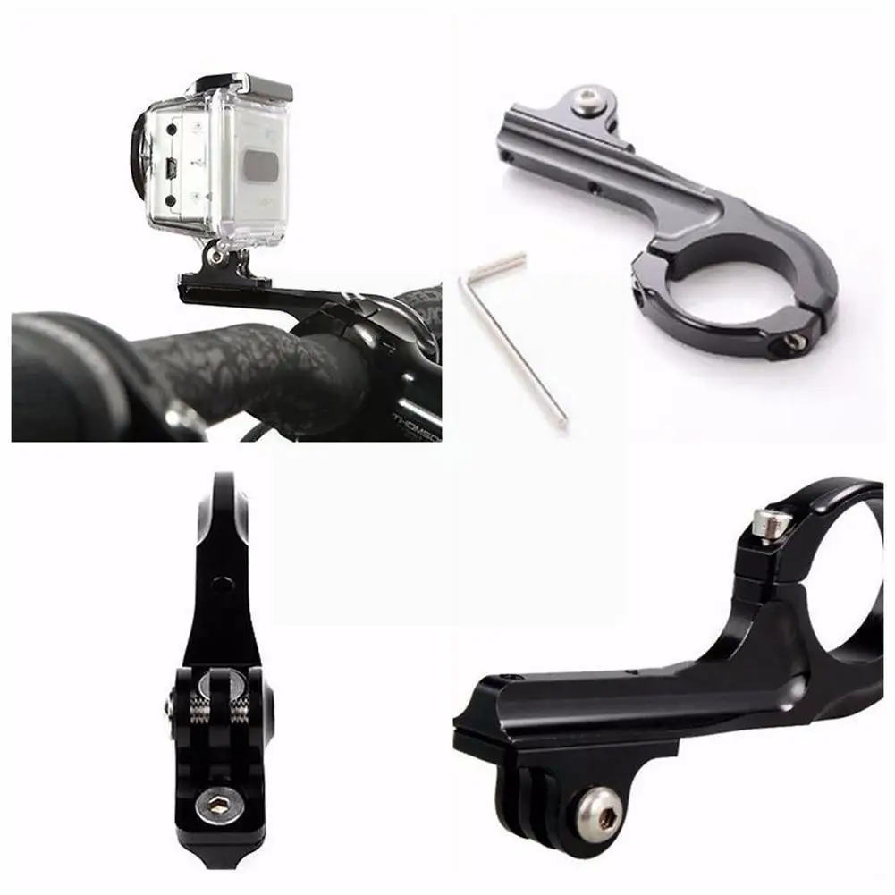 

1pc Bike Handlebar Mount Bicycle Motorcycle Cnc Aluminum Holder For Hero 8 7 5 6 4 3 Sjcam Xiaoyi 4k Sj5000 Accessori I5l8