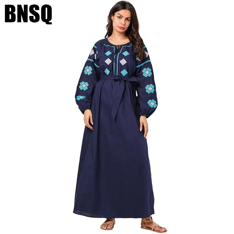 Элегантное мусульманское Свободное длинное платье армейского зеленого цвета с