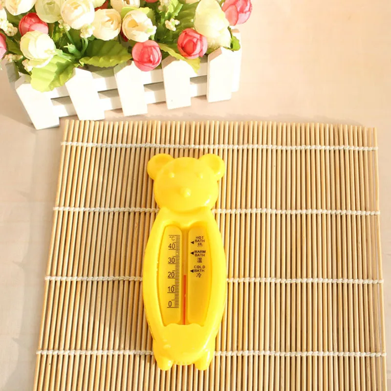 Yellow Горячая 1 шт. цвета прекрасный медведь ванна для младенцев цифровой термометр Детская ванна температура тестер качества воды детская игрушка комната датчик воды - Цвет: Yellow