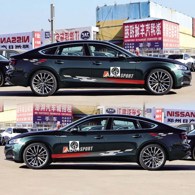 

Range Rover sport Авто Стикеры s для Audi A5 S5 RS5 боковой двери кузова Декор Стикеры авто аксессуары