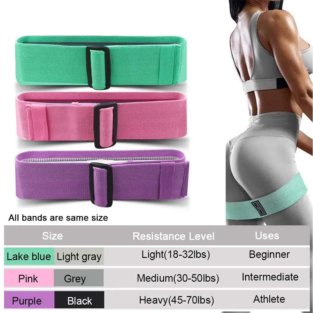 

Adjustable Resistance Bands 1/3 Piece Set Non-Slip Elasticity Hip Circles Squat Yoga Stretch Band Pilates Home Fitness Equipment