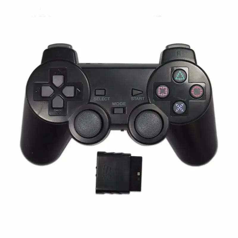 Беспроводной контроллер для PS2 Bluetooth геймпад Play Station 2 прозрачная консоль