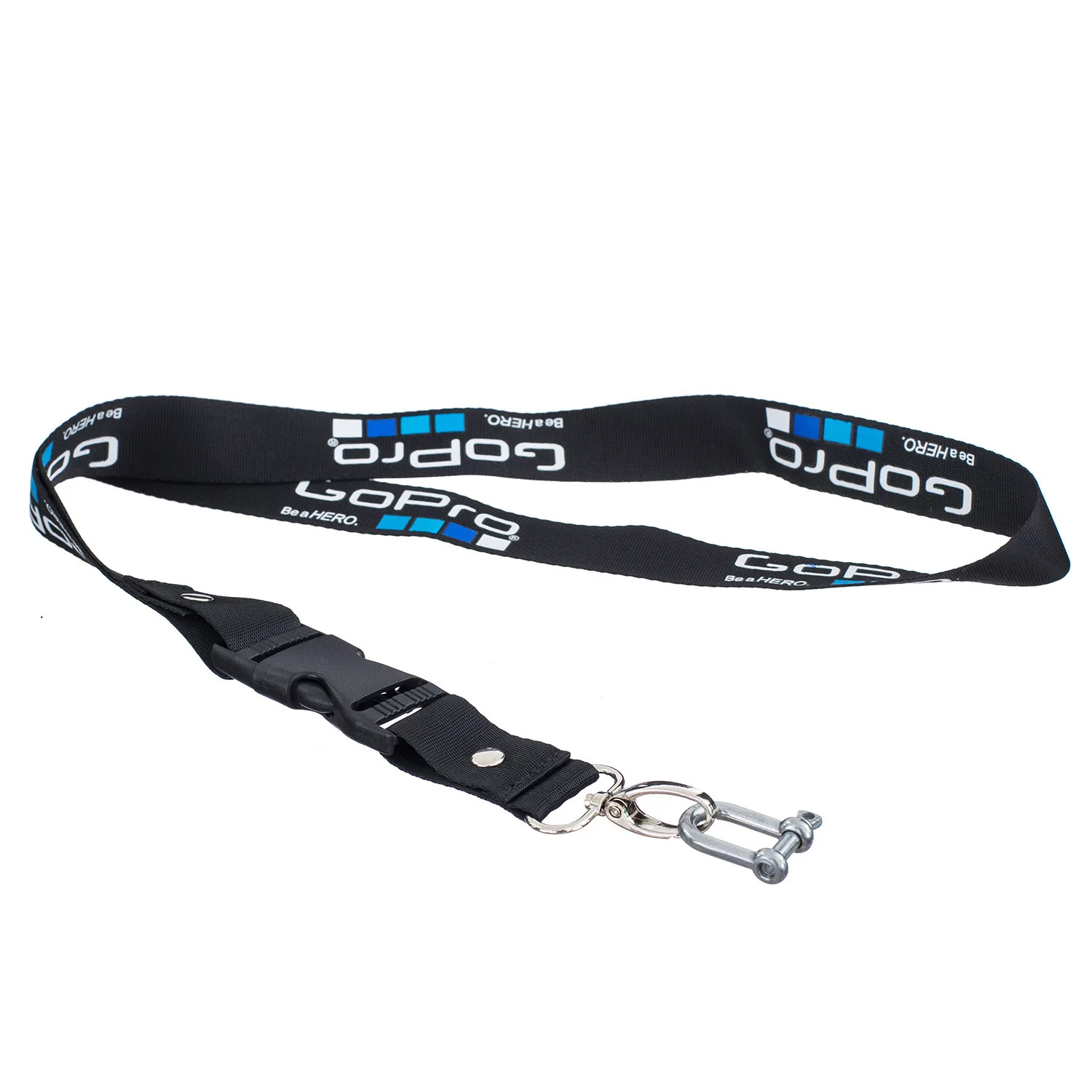 Ремешок на руку/запястье для GoPro Hero 8 7 6 5 sessio 4 sj5000 SJ6 sj8 xiaoyi 4K DJI Osmo Action camera Lanyard Quick Release Belt logo - Цвет: neck strap