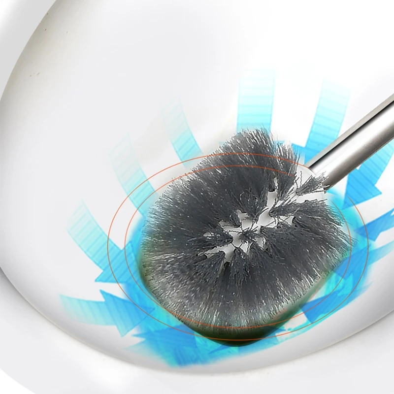 

Modern Design Toilet Brush and Holder Automatic Opening and Closing Lotus Holder M17E