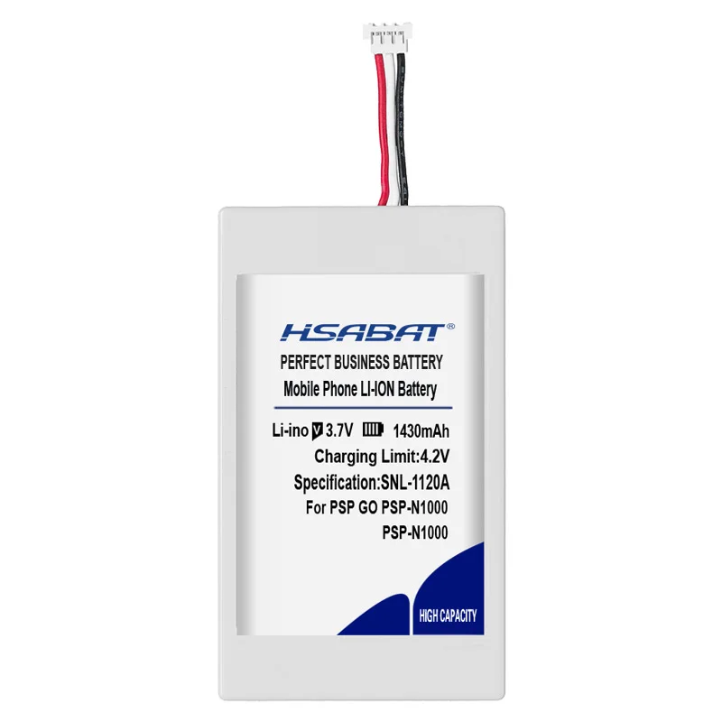 Аккумулятор HSABAT 0 Cycle 1430mAh LIP1412B для sony psp GO psp-N1000 N1001 N1002 N1003 N1004 запасной аккумулятор