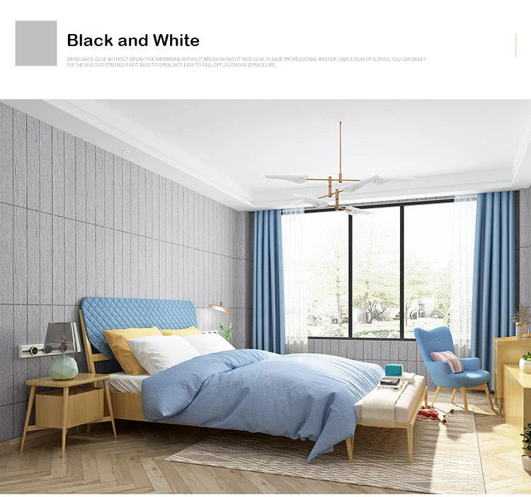 DIY Wood grain 3D Wall Sticker Living Room Home Decor PE Foam Waterproof Covering Wallpaper For TV Background Stickers | Дом и сад