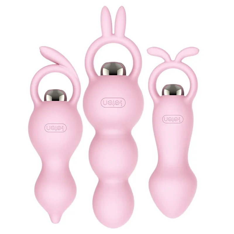 Кольцо Leten с кроличьими ушками анальные бусины фаллоимитатор вибратор секс