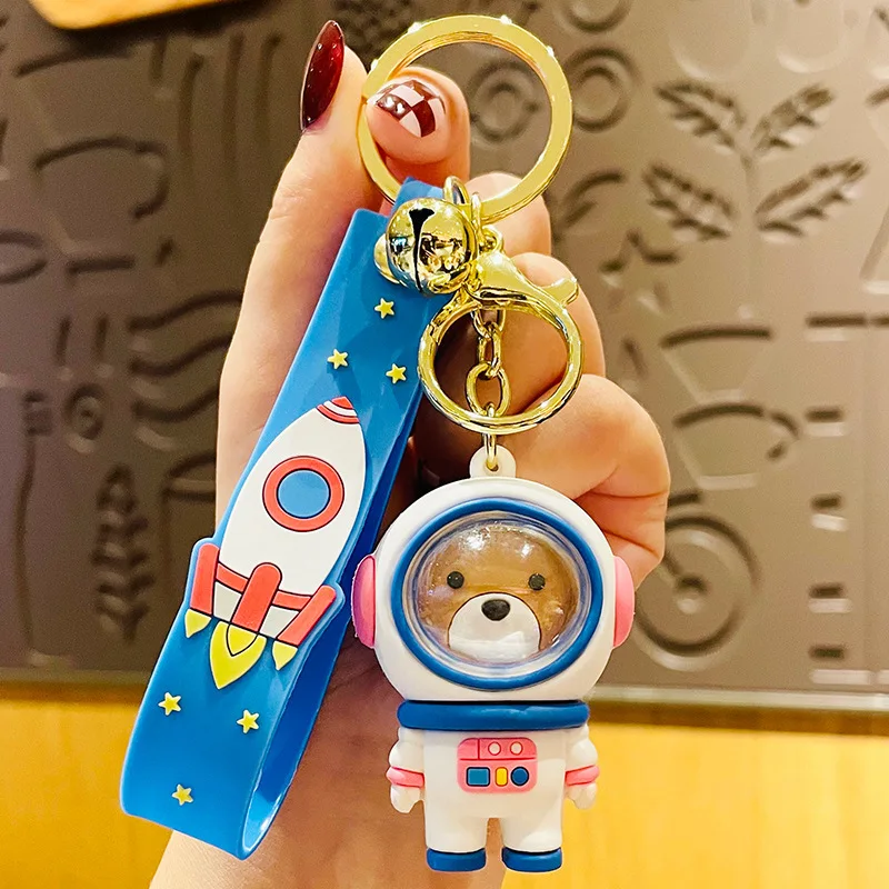 creative astronaut tiger bear key keychain lanyard office 2022 ring mobile phone pendant jewelry accessories wholesale free global shipping