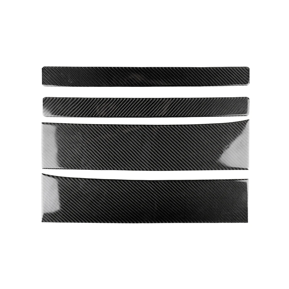 

Carbon Fiber Sticker Car Door Sill Plate Protection Cover Anti-Scratch for Tesla Model-X 4 Pcs