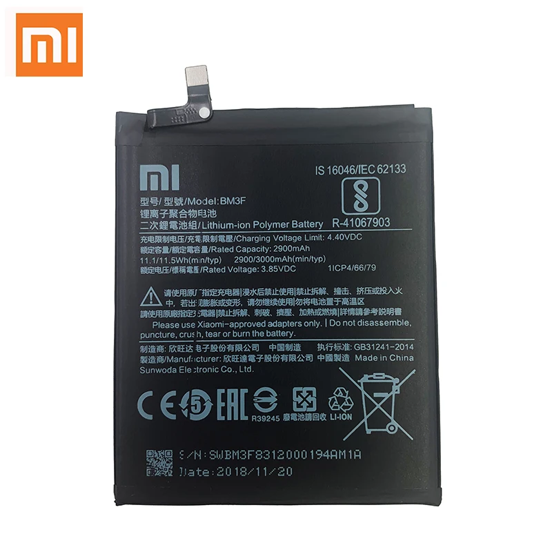 xiao mi original phone battery bm3f for xiaomi mi 8 mi8 explorer mi8 pro transparent exploration edition 3000mah batteries free global shipping