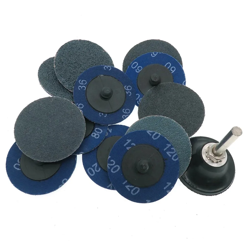 

20pcs Zirconia Sanding Discs With Pallet 36-120 Grit Quick Change Sanding Discs Polishing Abrasive Disc Paint Rust Removal Tool
