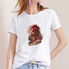 Летняя женская Футболка Harajuku, модная футболка с принтом Марвел, Мстители, Ванда, Алая ведьма, женская уличная одежда для отдыха, футболка в стиле Харадзюку